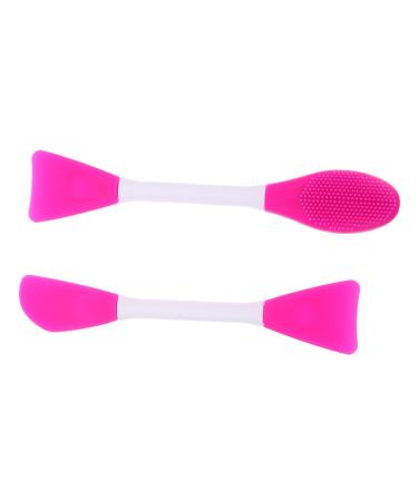 DOITOOL 1 Film Stick Set Skin Care Brush Double-head Brush Mud Brush Skin Care Beauty Tool Portable Brush Brush Silicone Brush Purple Plastic Mud Film The