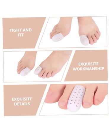 Healeved Silicone Toe Protector Caps - 6 Pairs | Thumb & Big Toe Sleeves for Bunion Relief | Gel Guards for Front Feet - Sebs Material - Buy Online on GoSupps.com