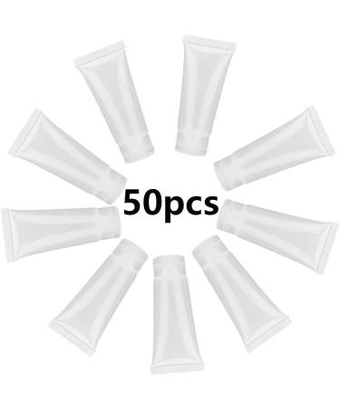 Bulk Empty Lotion Tubes 20ml - 50 pcs | Travel-Friendly Refillable Plastic Bottles for Body Lotion & Shampoo | Sample Packaging - Buy Online on GoSupps.com