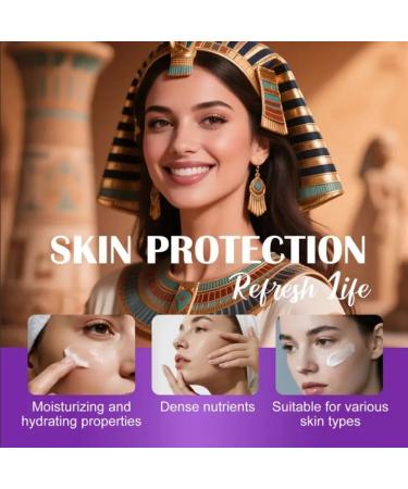 Voltafas Ancient Egyptian Face Cream 1.764 oz Natural Moisturizing Formula with Olive Oil Royal Jelly Honey For All Skin Types - Buy Online on GoSupps.com