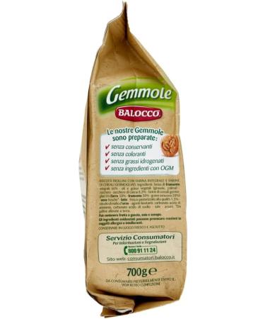 Balocco Gemmole Biscotti Integrali Pack of 6 whole grain biscuits with a mix of sprouted fine cereals and brown sugar grains 700 g - Buy Online on GoSupps.com