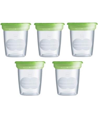 MAM set of 5 containers for milk and food made of plastic without Bpa and Bps