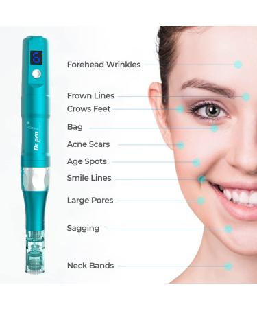 Dr. Pen Ultima A6S Professional Kit - Electric Wireless Beauty Pen for Face and Body - 16pins x2 + 36pins x3 Cartridges - Buy Online on GoSupps.com