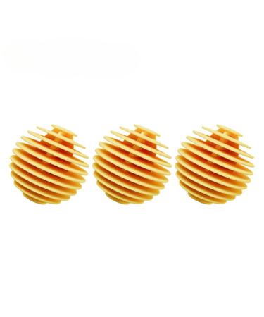ZADFHSI Dryer Balls 3pcs Spherical Vane Lint Catcher Reusable Eco-Friendly Laundry Scrubbing Balls Household Washing Machine Laundry Ball Anti Static Ball for Reducing Wrinkles (Orange)