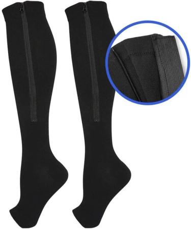 Amazon Compression Stockings for Varicose Veins - Supportive Nylon Socks for Men & Women | 5 Pairs Black - Ideal for Travel Sports & Walking - Buy Online on GoSupps.com