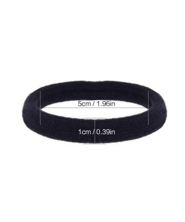 Liujzzj 20-Pack High-Quality Black Hair Ties for Women - Thick & Curly Hair Elastics - Durable Rubber Bands & Headbands for Girls - Buy Online on GoSupps.com