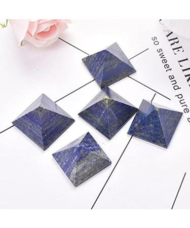 CIMWJOPS Natural Crystal Pyramid Lapis Lazuli Quartz Ornaments Natural Carved Tower Point - Buy Online on GoSupps.com