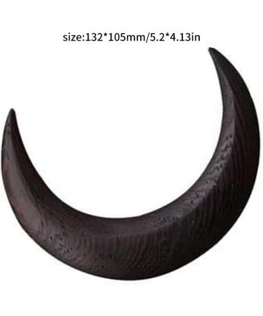 Halloween Moon Fork Wooden Hairpin Barrettes Hair Comb Hair Styling Tool Accessories Headbands Black - Buy Online on GoSupps.com
