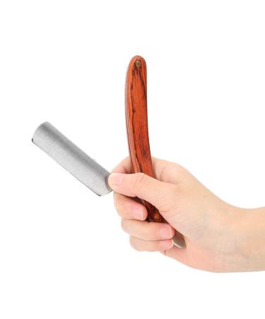 Professional Razor Shaving Knife | Straight Edge Barber Razor with Wooden Handle | Best Beard & Hair Cutting Tool for Barbers - Buy Online on GoSupps.com