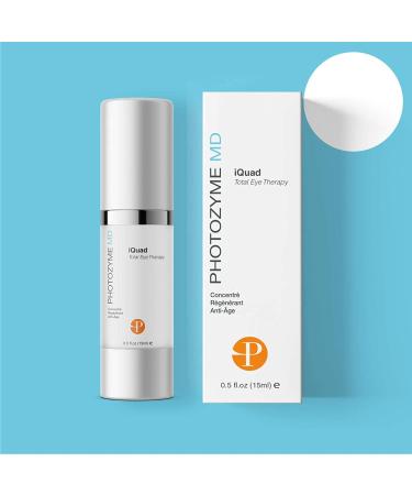 Photozyme iQuad Total Eye Therapy with DNA Repair Enzymes - Anti Aging Eye Cream | Reduce Bags, Dark Circles, Puffiness | Firms and Tightens Delicate Eye Skin | 0.5 Fl Oz - Buy Online on GoSupps.com