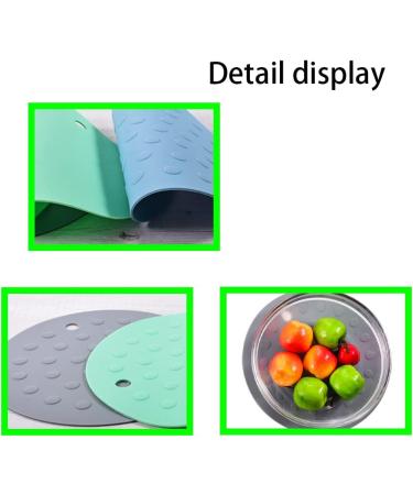 3 Pcs Round Silicone Insulation Pad Round Silicone Meal Mat Round Insulation Pad Used to Insulate Heat and Prevent Slipping - Buy Online on GoSupps.com