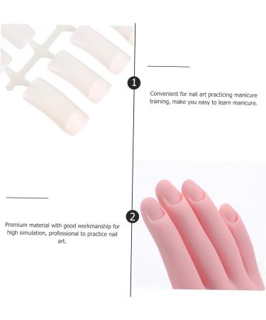 Manicure Training Prosthetic Hand Nail Set - DIY Flexible Practice Tool Set 8X22.5CM - Buy Online on GoSupps.com