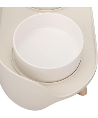 Buy Increased Ceramic Cat Bowls | Double Elevated Feed & Water Bowls | Cervical Spine Protection | Prevents Spilling | International Shipping - Buy Online on GoSupps.com