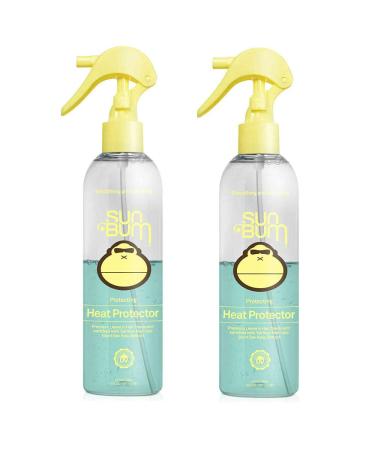 Sun Bum Protecting Heat Protector Spray | Heat Protectant Hair Spray | Frizz Control | Sulfate Free | Paraben Free | Color Safe | 6 Ounce Bottle | 2 Count
