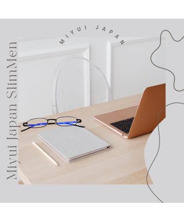 Miyui Japan Blue Light Blocking Reading Glasses for Women & Men - Slim Lightweight 3.5x Tube Readers - Buy Online on GoSupps.com