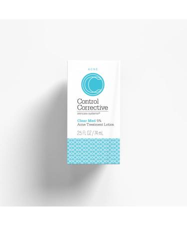 CONTROL CORRECTIVE Clear Med 5% Acne Treatment Lotion 2.5 Oz - Helps Clear & Control Breakouts Benzoyl Peroxide To Improve Efficacy And Dry Up Blemishes For Acne-Prone Skin - Buy Online on GoSupps.com