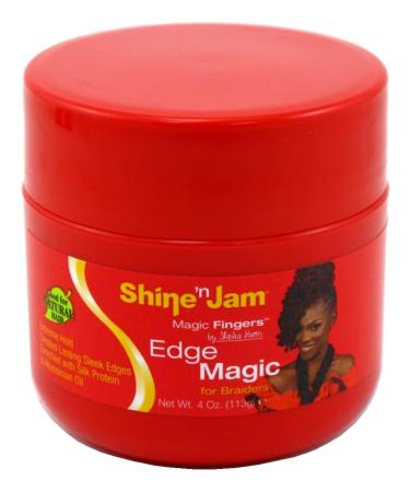 Shine N Jam AMPRO MAGIC FINGERS FOR BRAIDERS EDGE EXTREME HOLD 4 OUNCE