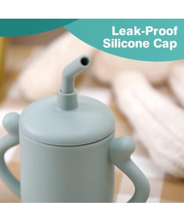 BumbleBee Silicone Baby Training Cup | 6.3oz Light Green Cup with Straw | Recommended for 2-Year-Olds - Buy Online on GoSupps.com
