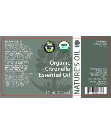 Best Citronella Essential Oil - Pure Certified Organic Therapeutic Grade 60ml | International Shipping - Buy Online on GoSupps.com