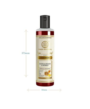 Khadii Natural Sandalwood & Honey Face Wash | Scars & Blemishes Solution | Healthy Skin for All Skin Types (210 ml) - Shop Internationally - Buy Online on GoSupps.com