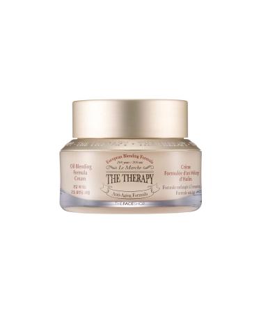The Face Shop The Therapy Oil Blending Cream | Anti-Aging  Anti-Dry & Ultra Nourishing Effects In one Anti-Aging Product | Anti-Aging Moisture Formula  1.69 Fl Oz