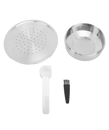 Dosettes de caf r utilisables lavables en acier inoxydable rechargeable pour machine caf Senseo HD7801 capsules rechargeables avec 1 cuill re r utilisable 1 brosse