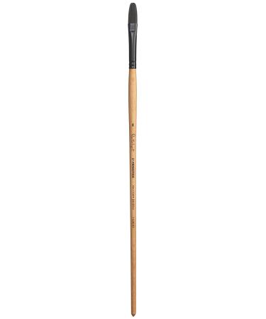 Princeton Catalyst Polytip, Brushes for Acrylic & Oil, Series 6400 Long Handle, Filbert, Size 4 Size 4 Filbert Filbert