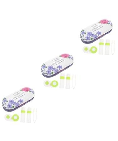 Solustrie 3 sentences Double-lodged glasses case storage box glasses organizer contact lens solution travel accessories outdoor glasses case contact lens container for the household exchange
