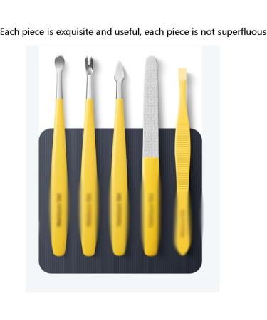 Nail Clipper Set Stainless Steel Fingernail and Toenail Clipper Cutters with Nail File Sharp for Men Women Yellow - Buy Online on GoSupps.com