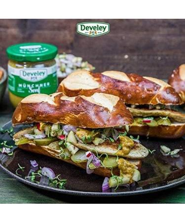 German Mustard | Munich Bavarian Mustard | Sweet & Spicy | 250 ml | Develey | Germany - Buy Online on GoSupps.com