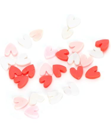 Heart Shaped Clay Slice Lightweight Heart Shaped Clay Slices for Cup Decorations for Cut Books for Mobile Phone Cases for Nail Art - Buy Online on GoSupps.com