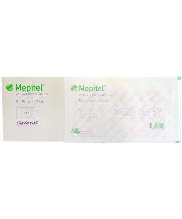 Mepitel Non Adherent Silicone Scar Wound Dressing 4" x 7.2" - Box of 10 Dressings