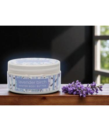 Greenwich Bay Trading Company Lavender Birch Body Butter Moisturizing Shea Butter & Cocoa Butter Blend 8 oz Jar - Buy Online on GoSupps.com