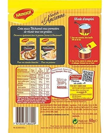  Epicerie sal e NESTLE MAGGI - Maggi Dehydrated Sauce Old-Fashioned B chamel Sauce 60g - Pack of 4 - Special Offer - Buy Online on GoSupps.com
