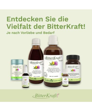 Bitter Power! Organic Bitter Drops - Hildegard von Bingen Formula | 100% Natural Vegan | 2x200ml High-Dose from 9 Exquisite Herbs - Buy Online on GoSupps.com