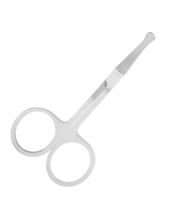 Professional Nose Hair Scissors - Stainless Steel Round Safety Tip Grooming Scissors for Men | Moustache Beard Eyebrow Trimmer - Buy Online on GoSupps.com