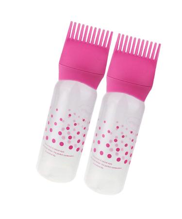 Frcolor 2-Piece Root Care Comb & Applicator Bottle for Hair Dye | Essential Hair Coloring Tools in Rosa - Perfect for Scalp Treatment - Buy Online on GoSupps.com