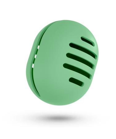 Fauxomor makeup sponge holder triple-side-breathable ultra-soft Silicone Beauty Blender Travel Case for all mak-up sponge mint green 1 piece (1 Pack) B-mintgr n (5 line)