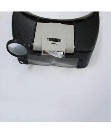 Headband Magnifier Head MountLighted Magnifying Glasses LED Lamp Light Headband Jewelry Magnifying Glass Head Loupe Reading Magnifier Headband LED Light Magnifying Glass Lens Visor (Color : Black) - Buy Online on GoSupps.com