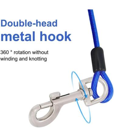 Buy Dongker Hofleine Dog 3m Tie-Out Leash - Heavy Duty 360 Rotating Buckle for Small/Medium Dogs Up to 130 lbs - Black - Buy Online on GoSupps.com