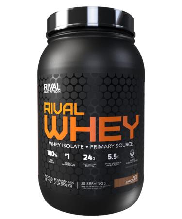 Rivalus Rivalwhey Rich Chocolate 100% Whey/Isolate Primary Source 2 Lbs 953 gram