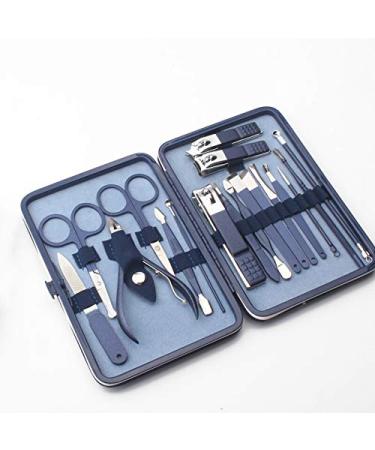 Nail Clippers Set 7-18pcs Nail Clipper Kit Professional Manicure Set Stainless Steel Cuticle Scissors Pushers Pedicure Trimming Tools (Color : 10pcs)