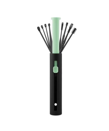 Grebest Earwax Removal Tools Stainless Steel Ear Pick Wax Remover Set Anti-Rust Home Use Green