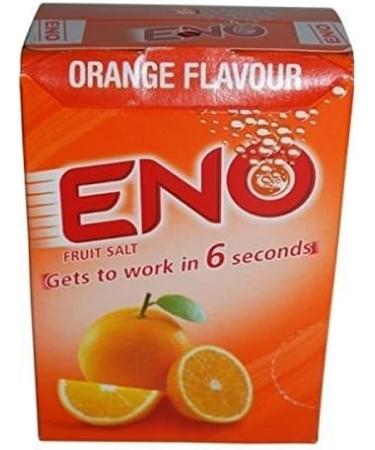 Eno Orange Flavor Antacid Powder - 30 Sachets x 5g Carton - By Eno - Buy Online on GoSupps.com