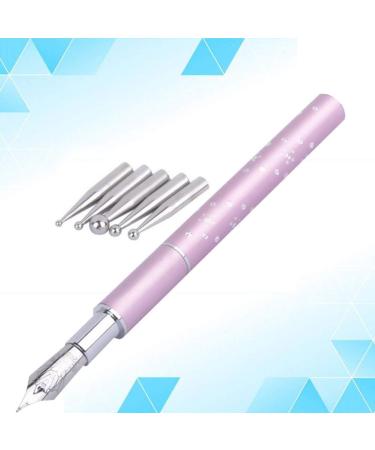 Healifty Nail Art Pens Fountain Pen Brush with Replacement Dotting Tool DIY Nail Manicure Tool Supplies (Pink) - Buy Online on GoSupps.com