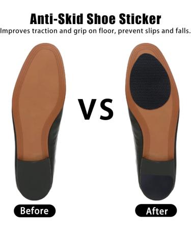 Beiyoule 10 Pairs Non-Skid Shoe Pads - Self-Adhesive Grip Sole Protector in Black | Anti-Slip Shoe Bottoms for Safety - Buy Online on GoSupps.com