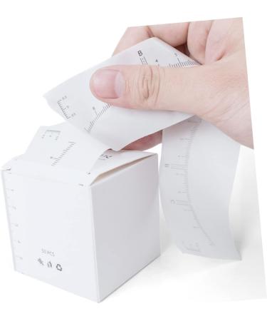 DOITOOL 1 roll Scale Measurer Auxiliary of Disposable Woman White Ruler Cosmetics Measuring Measure - Buy Online on GoSupps.com