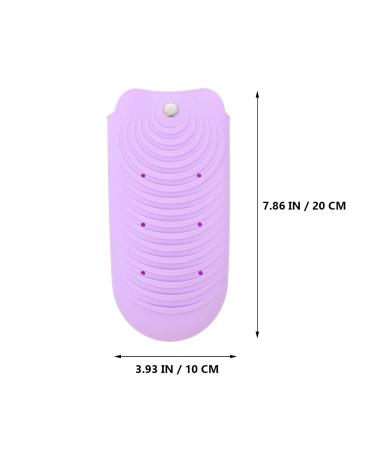 Shop Hair Curler Insulation Cover - Silicone Storage Bag for Travel Pouch & Holder - Purple Curling Iron Storage - Buy Online on GoSupps.com