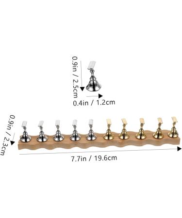 BUGUUYO 1 Set Fake Nails False Nails Display Stand Press on Nails Stand Nails Tips Practice Stand Nail Holder Nail Stuff for Acrylic Nails Nail Stands Nail Supplies Accessories Wave Wood - Buy Online on GoSupps.com