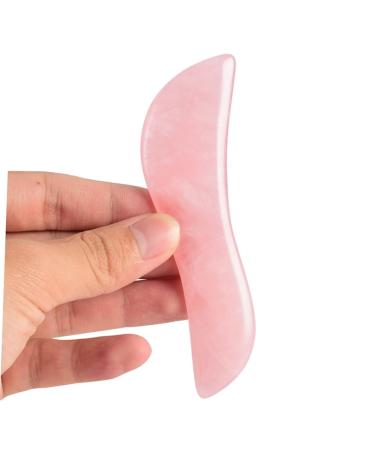 1pc Jade Gua Sha Scraper - Scraping Massage Tools for Facial & Body Care | Rose & Hibiscus Stone Beauty Roller | Spa Board 11.5*3cm - Buy Online on GoSupps.com